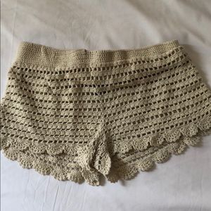 Crochet Mini shorts medium
